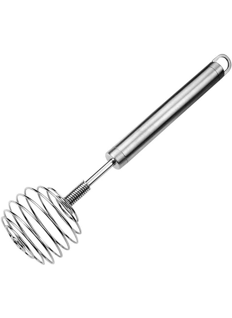 KBDev KBDev Handheld Steel Wire Egg Whisk Hand Egg Mixer Eggbeater Whisking Blender Stirring Beater Milk Cream Frother Flour Stirrer for Family Restaurant Kitchen  - Image 1