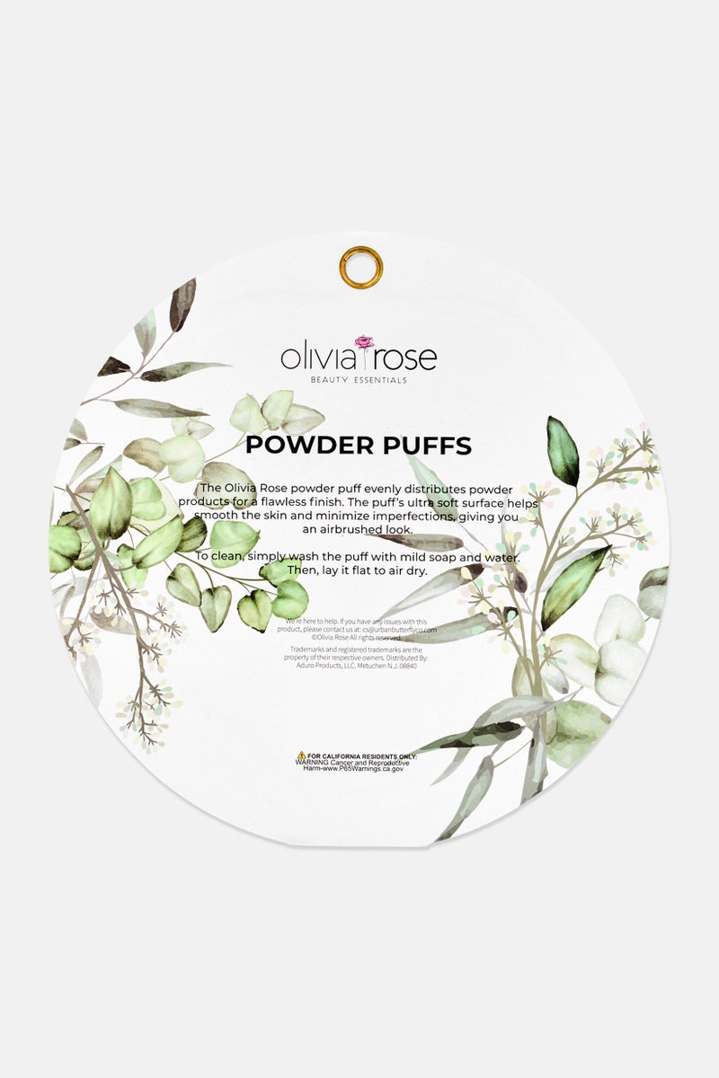 Olivia Rose 10 Pieces Triangle Powder Puffs Set, Mint Green - Image 3
