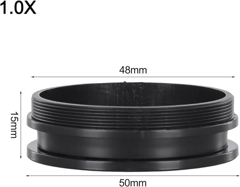 1 0X عدسة موضوعية مساعدة للمجهر المجسم ثلاثي العيون ثنائي العيون قابل للتكبير 48 مم تركيب - Image 3