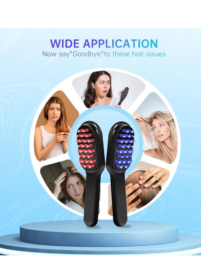SYOSI - Electric Massager Comb Cordless Scalp and Portable Rechargeable Head Scrubber with 9 Vibration Modes Waterproof Handheld Massage Brush Soft Rubber Effective in Stress Relax - Image 1