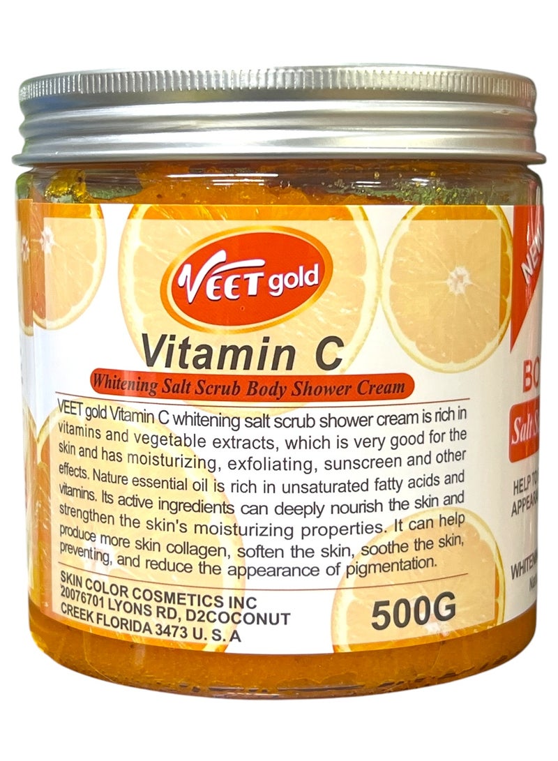 فيت جولد مقشر الجسم بملح التبييض الفائق بفيتامين C 500 جم - Image 3