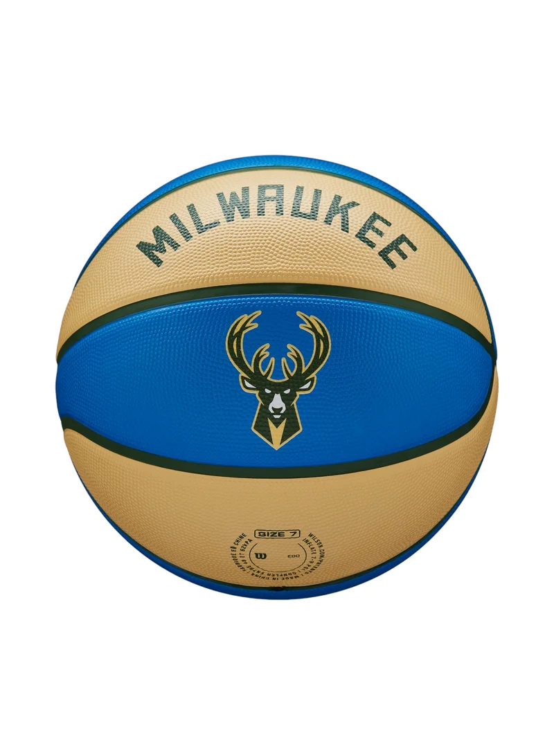 Wilson Multicolour Nba Team City Edition Basketball - Brooklyn Nets - Size 7  | Best Price UAE