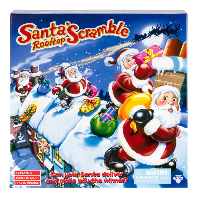 MOOSE Santas Rooftop Scramble is A Family Board Game Full of The Magic of Christmas Where Players Act As Santa Collect and Deliver Presents to The Right Houses for 26 Players Ages 5 - Image 3