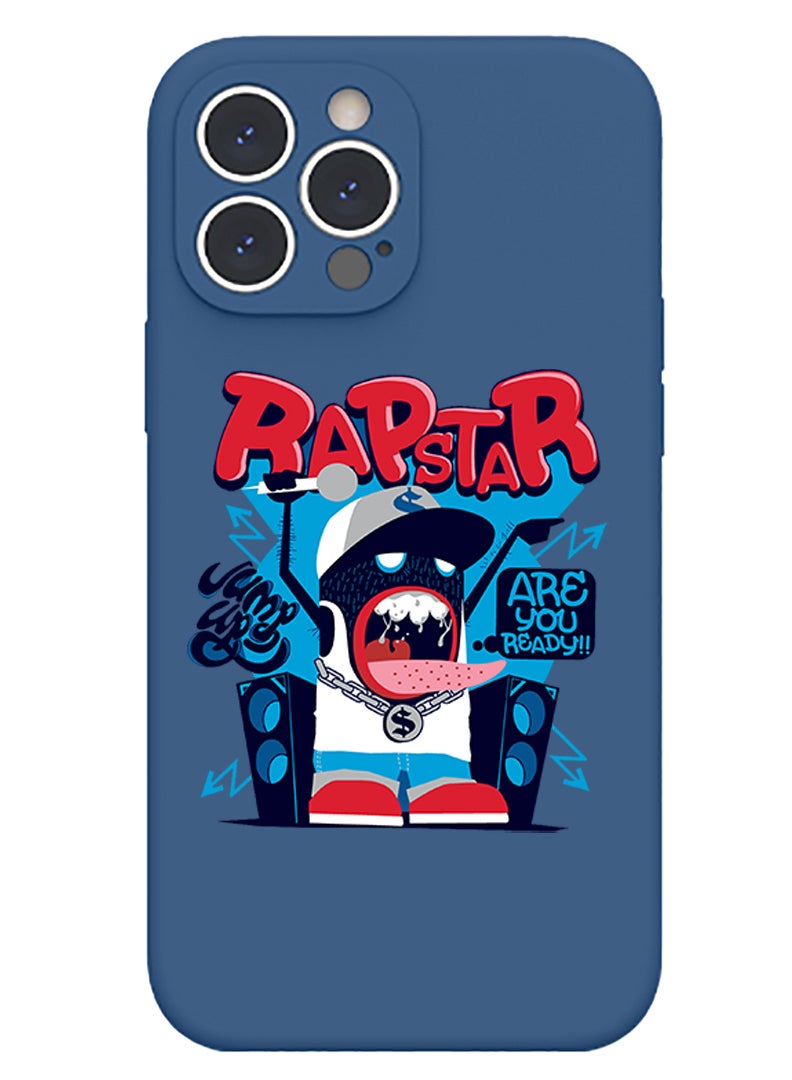 Theodor Protective Slim Fit Case Liquid Silicone Cover with Full Body Protection Anti-Scratch Shockproof Case For iPhone 13 Pro Max Blue  - Reuse reduce - Image 1