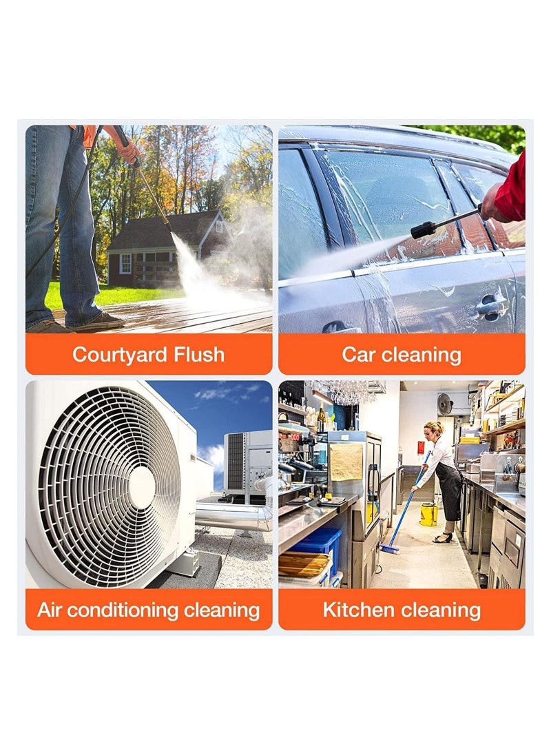 SCIENISH - 24V Cordless Portable Electric High-Pressure Cleaning Machine 200W Handheld Car Cleaning Device Black - Image 1