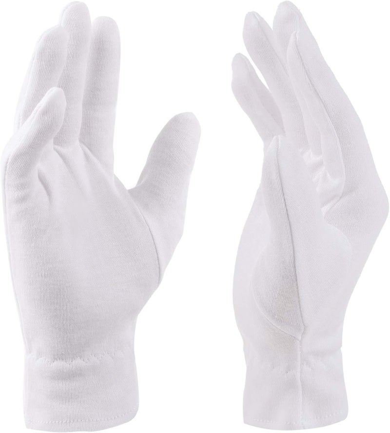 selizo Moisturizing Gloves for Dry Hands Overnight, 3 Pairs 100 Percent White Cotton Gloves for Women Eczema, Hand Moisturizer Sleeping Spa Gloves for Eczema Dry Hands - Image 1