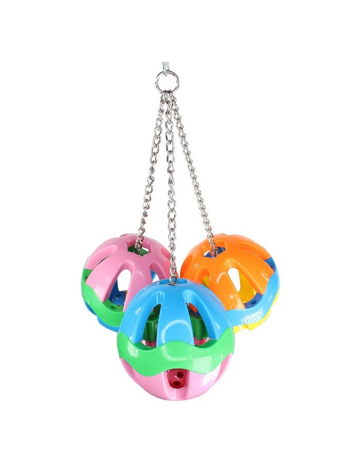 Bonka Bird Toys Bonka Bird Toys 1479 - Huge Plastic Three Ball (14" x 9") Large Parrot Puzzle Pull Rattle Cage Toy - Ideal for Macaw, Eclectus, Amazon, and Similar Sized Birds - Image 1