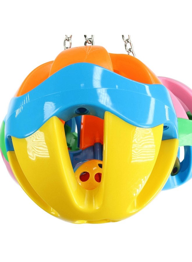 Bonka Bird Toys Bonka Bird Toys 1479 - Huge Plastic Three Ball (14" x 9") Large Parrot Puzzle Pull Rattle Cage Toy - Ideal for Macaw, Eclectus, Amazon, and Similar Sized Birds - Image 5