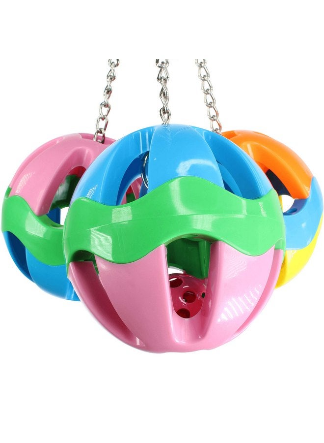 Bonka Bird Toys Bonka Bird Toys 1479 - Huge Plastic Three Ball (14" x 9") Large Parrot Puzzle Pull Rattle Cage Toy - Ideal for Macaw, Eclectus, Amazon, and Similar Sized Birds - Image 3