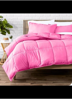 Home of linens Cotton - Plain - Heavy Comforter - 3.6Kgs - Down Alternative Filling - (For Matress 160cm/180cm) - Size (230cm x 240cm) - Purple  - Image 1