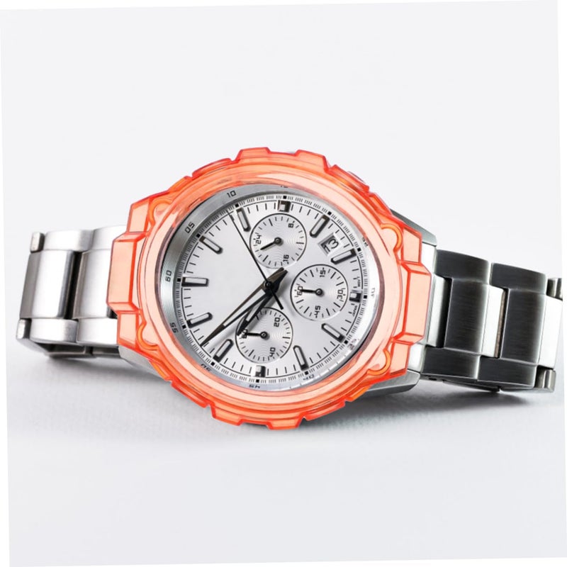 Orange TPU Case Transparent Shockproof Protective Cover Easy Button Access Anti Scratch - Image 5