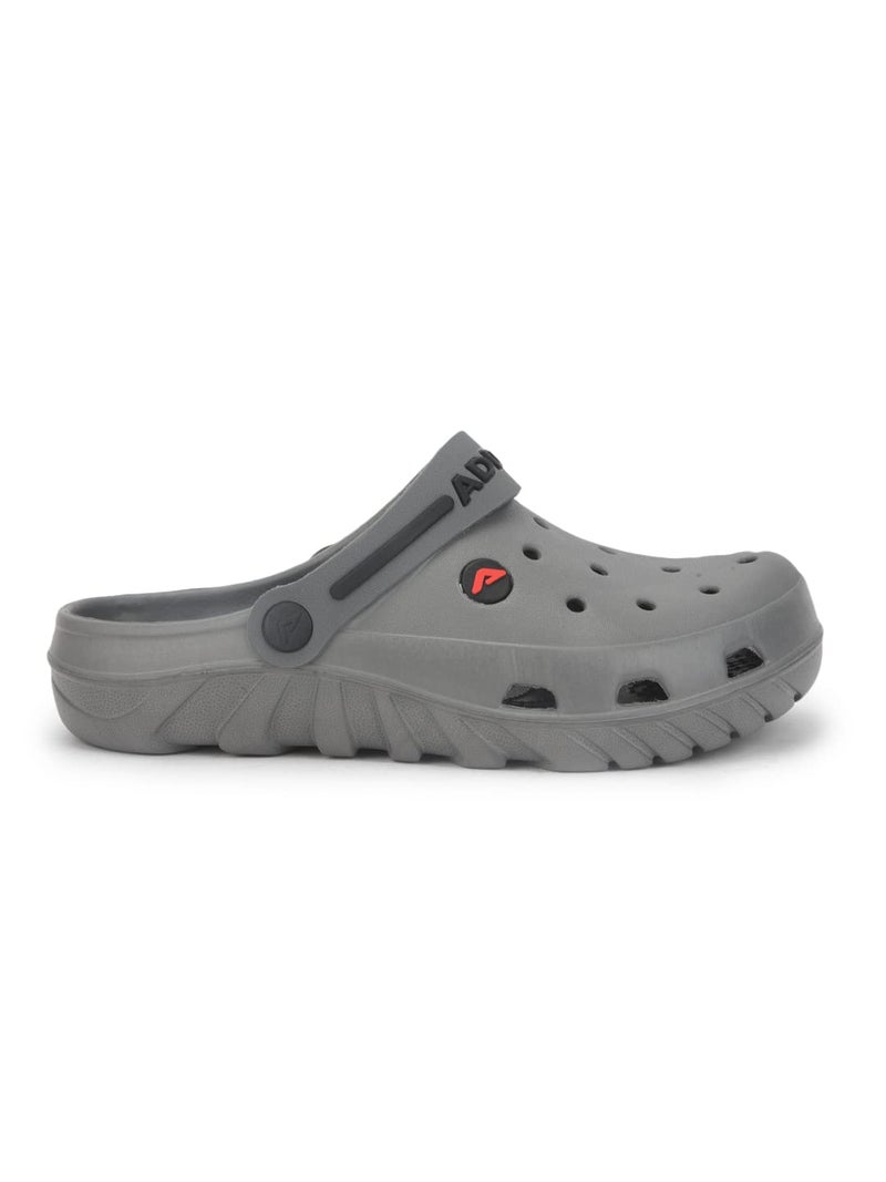 ADDA (LABEL) SWIFT || Durable & Comfortable || EVA Sole || Lightweight || Fashionable || Super Soft || Clogs For Men,9 UK,Grey - Image 5