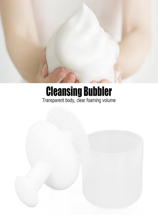 ZJchao Face Foam Maker, Rich Cream Foamer Skincare Tools Facial Cleanser Foam Cup Portable Plastic Whip Bubble Maker Face Wash Foamer Cup Facial Skin Cleansing Care Tool for Making Cleanser Bubble - Image 3