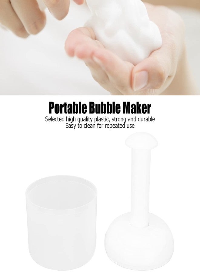 ZJchao Face Foam Maker, Rich Cream Foamer Skincare Tools Facial Cleanser Foam Cup Portable Plastic Whip Bubble Maker Face Wash Foamer Cup Facial Skin Cleansing Care Tool for Making Cleanser Bubble - Image 2
