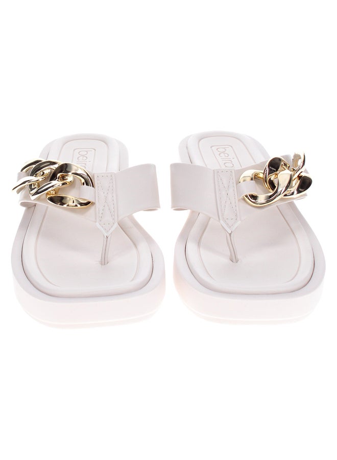 Beira Rio Embellished Strappy Flat Sandals - Image 3