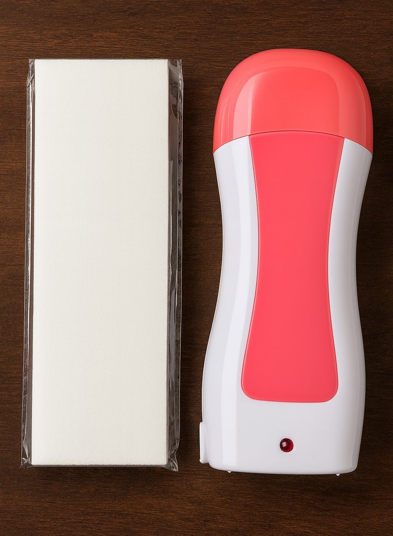 3 in 1 Roll-On Wax Warmer Hair Removal Kit – Electric Wax Heater Machine with Refillable Cartridge & Wax Strips | Easy & Mess-Free Waxing System for Smooth Skin at Home or Salon Use - Image 4