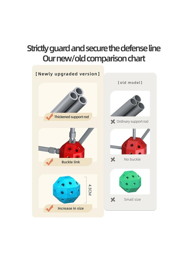 الأزرق جي دبليو Diy Castle Pipeline خرز خرز ، صندوق هدايا ، لعبة أطفال مجمعة على الطاولة 4-6 سنوات - Image 5