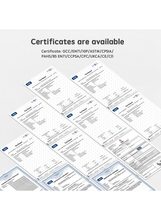 الأزرق جي دبليو Diy Castle Pipeline خرز خرز ، صندوق هدايا ، لعبة أطفال مجمعة على الطاولة 4-6 سنوات - Image 3