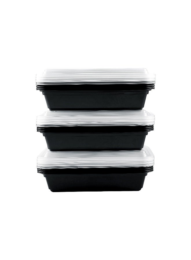 packwell حزمة حاويات قاعدة سوداء Re32 وغطاء 15 قطعة - Image 1