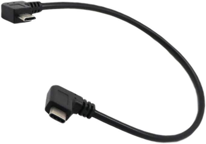klarakoType C Cable to Micro USB OTG Cable Nylon Braised Right Angle Compatibel with DJI Mavic Pro and Spark Controller - Image 5