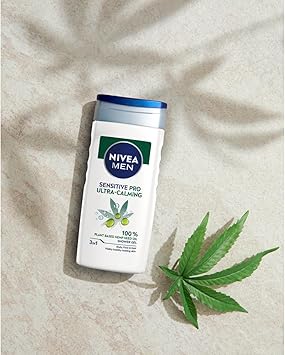 NIVEA Shower Gel 500 ml Men Sensitive Pro UltraCalming Pack of 2 - Image 4