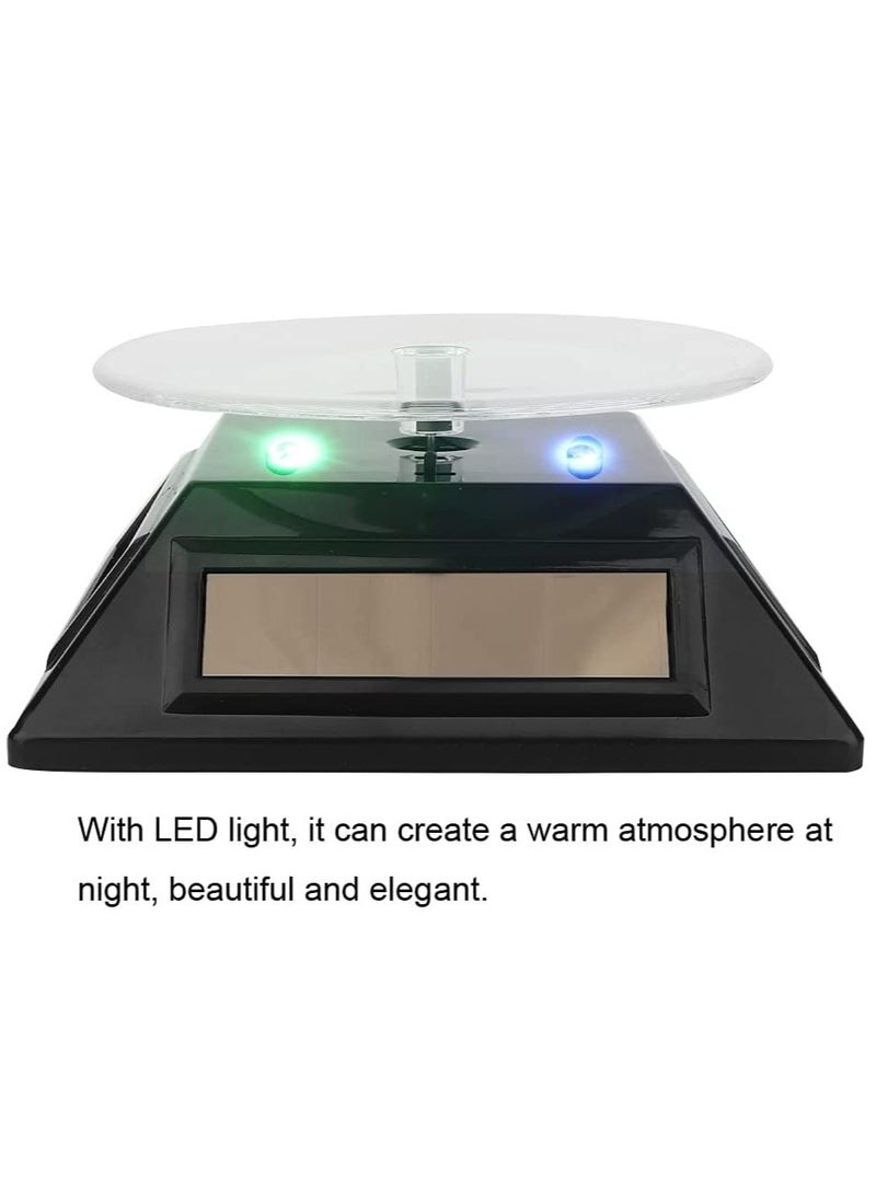 Rotating Solar Powered LED Jewelry Display Stand,for Displaying Jewelry, Phone, Watch, and Makeup Products. - Image 4