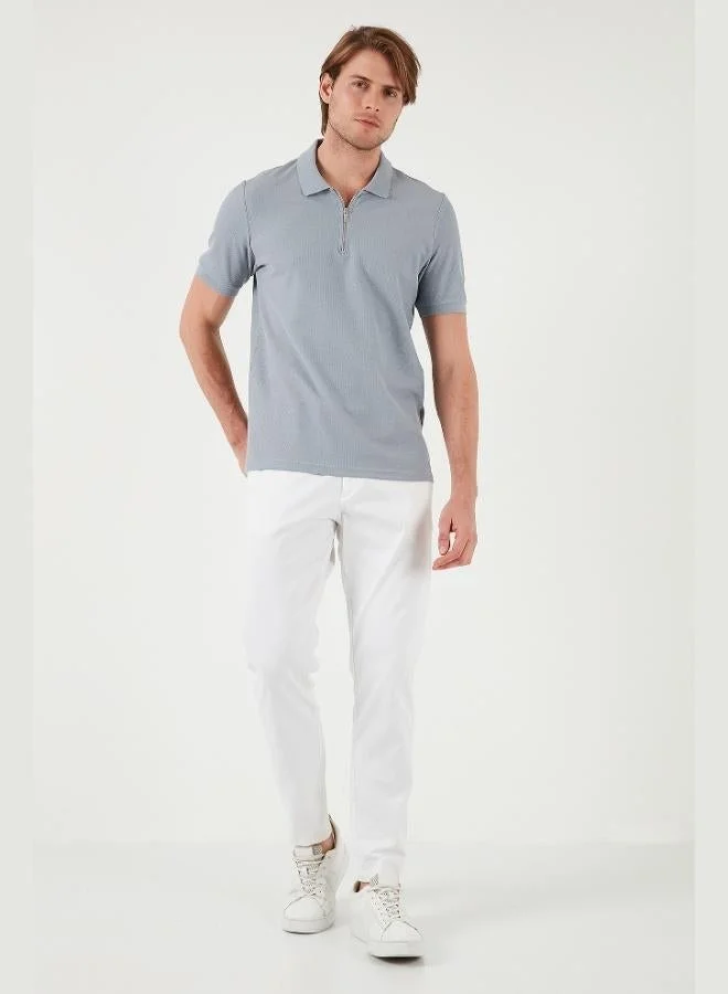 Buratti Buratti Cotton Regular Fit Half Zipper 3-Pack Polo Collar T-Shirt Men's Polo Collar T-Shirt 5902434S3