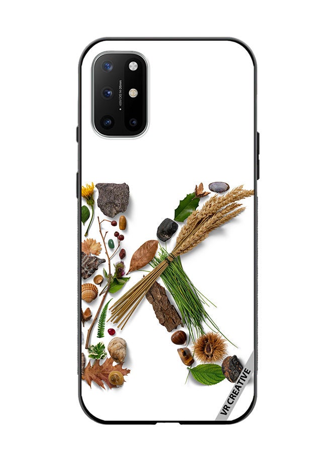 VR CREATIVE Protective Case Cover For OnePlus 8T Alphabet K Design Multicolour - Image 1