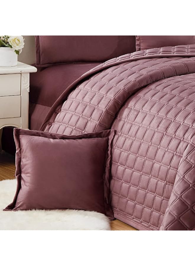 إيروريكس طقم لحاف مخملي مزدوج الجوانب لجميع المواسم مقاس مفرد 160 - Image 5