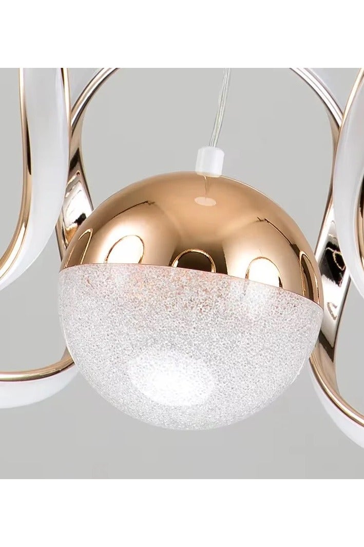 NERFA Modern wavy gold LED chandelier, 3 colors, 50cm - Image 2