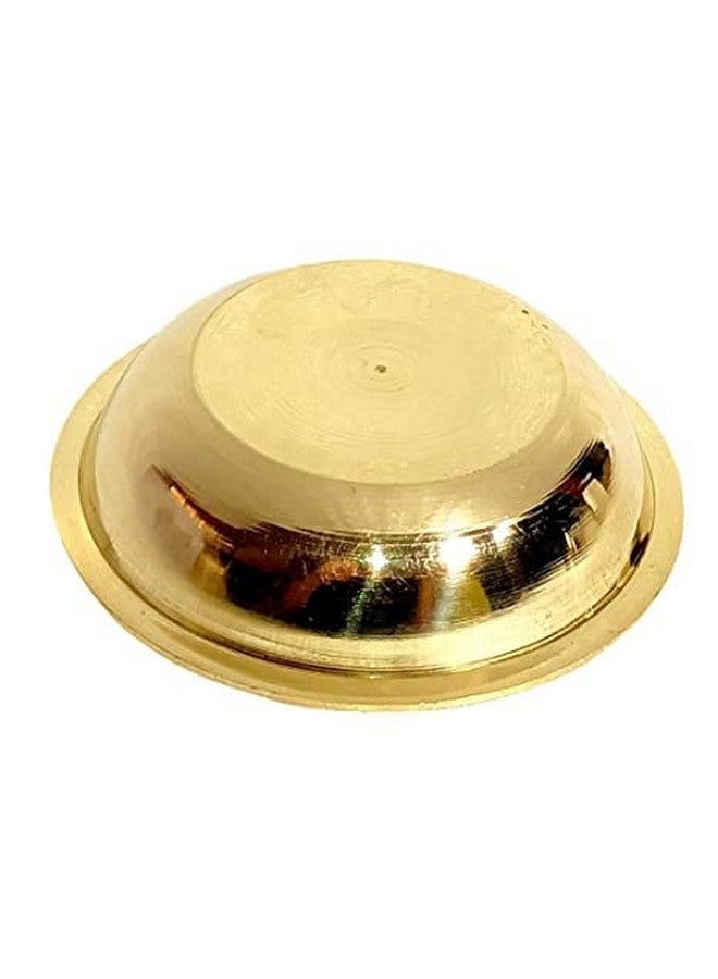 Mkd2 Rise Pure Brass Serving Bowl - 100 ml, 1 Piece (Gold,Plain) for Kitchen, Dinnerware, Tableware, Pooja, Puja Room - Image 2