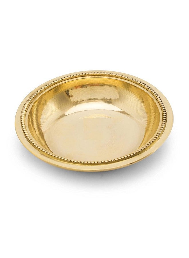 Mkd2 Rise Pure Brass Serving Bowl - 100 ml, 1 Piece (Gold,Plain) for Kitchen, Dinnerware, Tableware, Pooja, Puja Room - Image 5