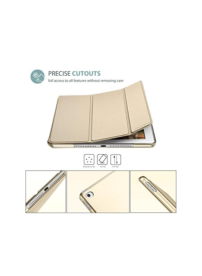 Procases Ipad Mini 4 Case - Ultra Slim Lightweight Stand Case With Translucent Frosted Back Smart Cover For 2015 Apple Ipad Mini 4 (4Th Generation Ipad Mini, Mini4) - Gold - Image 2