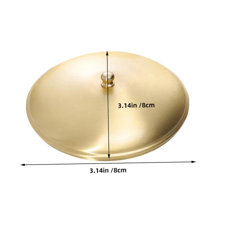 Brass Ashtray With Lid For Smokeless Ash Storage Jar Easy Clean Grip Home Outdoor Use - Image 3