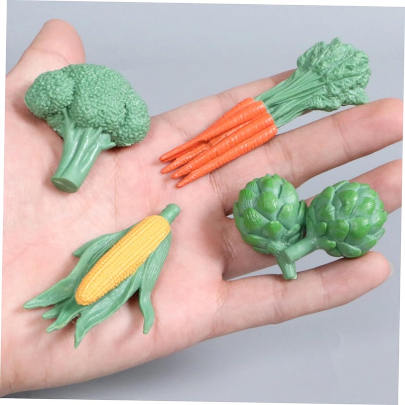 8Pcs Realistic Mini Fake Fruit Vegetable Figurines For Bonsai Home Decor - Image 3