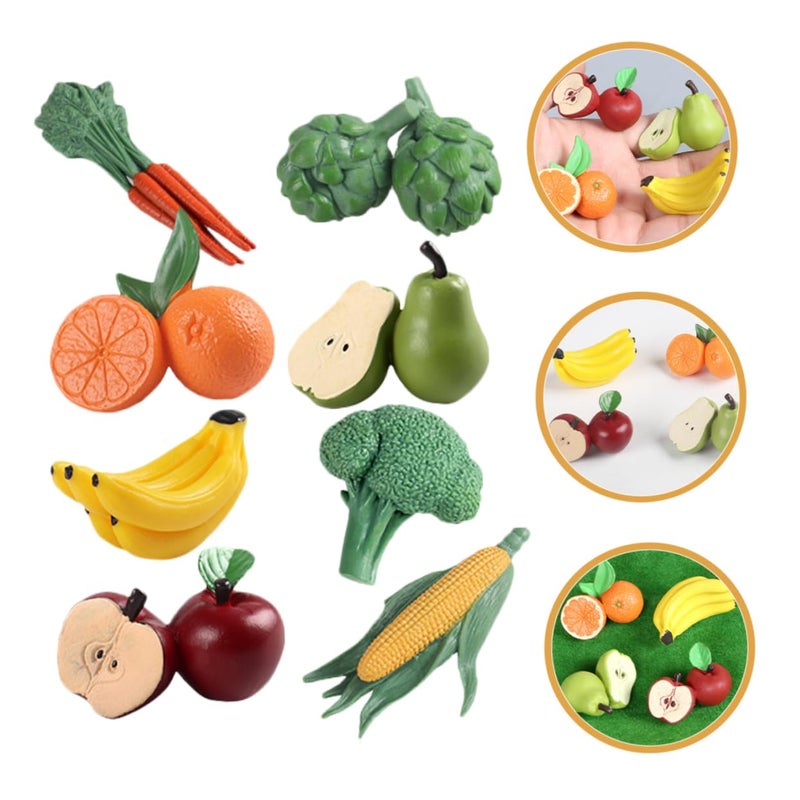 8Pcs Realistic Mini Fake Fruit Vegetable Figurines For Bonsai Home Decor - Image 5