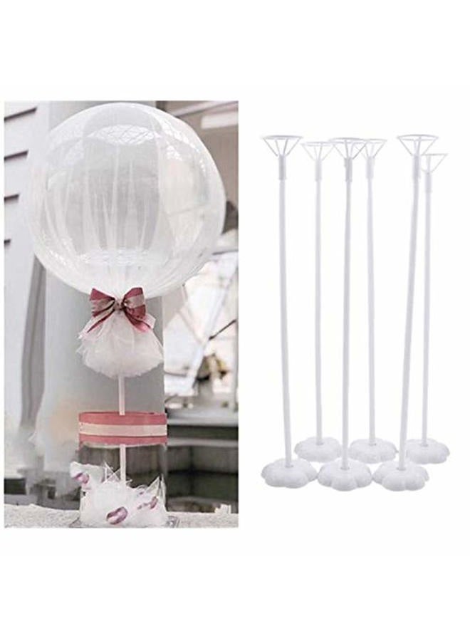 Efay Balloon Stand Kit , 12 pack Balloon Stick Holder with Base for Table Top Centerpiece Party Decoration, Reusable Balloon Column Stand Suit for Happy Birthday / Baby Shower / Wedding Parties - Image 4
