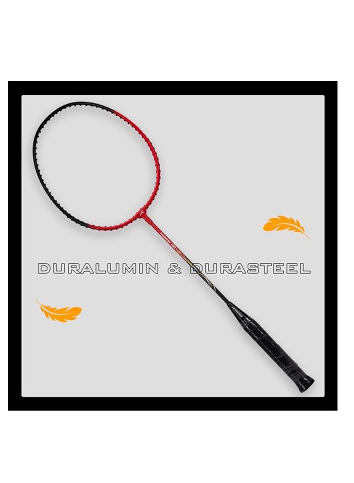 هندرد باورتيك 100 (مجموعة من 2) مضرب كرة الريشة بغطاء كامل | الحجم: قياسي، حجم المقبض: G5 | موتر | المادة: الألومنيوم | الحد الأقصى للتوتر: 16-18 رطلاً | للاعب المتوسط - Image 2