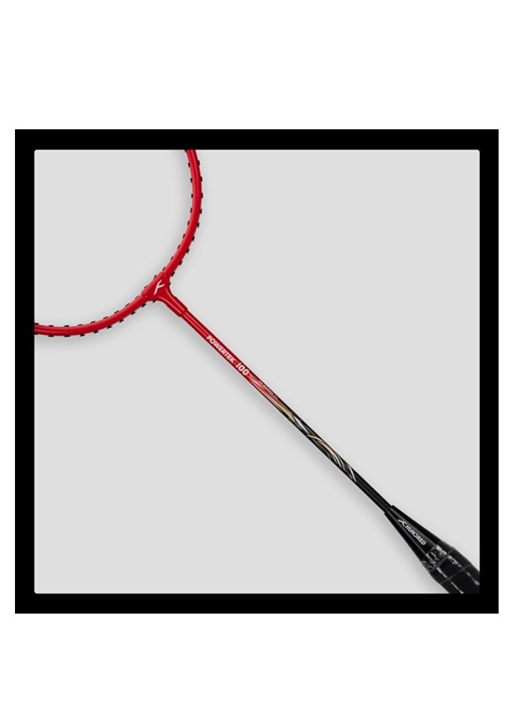 هندرد باورتيك 100 (مجموعة من 2) مضرب كرة الريشة بغطاء كامل | الحجم: قياسي، حجم المقبض: G5 | موتر | المادة: الألومنيوم | الحد الأقصى للتوتر: 16-18 رطلاً | للاعب المتوسط - Image 5