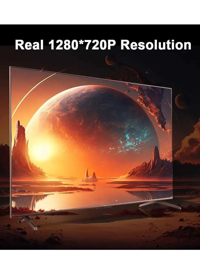 Eworld - Immersive 4K Smart Portable Projector with Built-In Speakers, Screen Mirroring, and Advanced Connectivity Features for HD Home Cinema Experience - Image 1