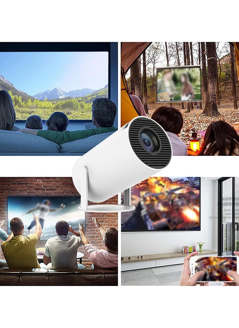 Eworld - Immersive 4K Smart Portable Projector with Built-In Speakers, Screen Mirroring, and Advanced Connectivity Features for HD Home Cinema Experience - Image 1