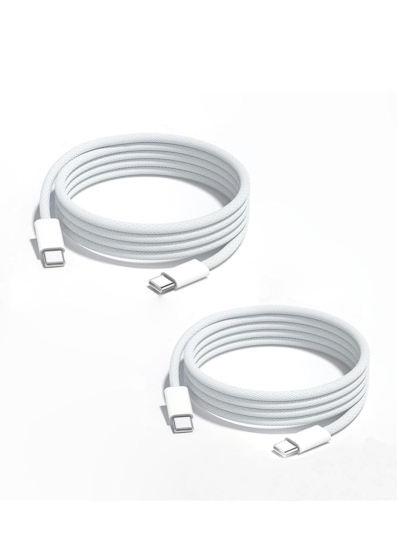 2Pack USB C to USB C Charging Cable 3ft 60W for Apple,Type C to Type C Fast Charger Cord for iPhone 15/iPhone 16/16 Pro/16 Plus/16 Pro Max, for MacBook Pro Air/2019/18/17/16,for iPad Air 4/5/iPad Mi