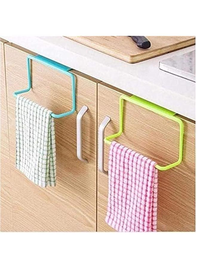 هوكور RCCO 2 Pcs Towel Rack, Door Tea Towel Rack Bar Hanging Holder Rail Organizer Bathroom Cabinet Cupboard Hanger Kitchen Accessories Shelf Rack - Image 1