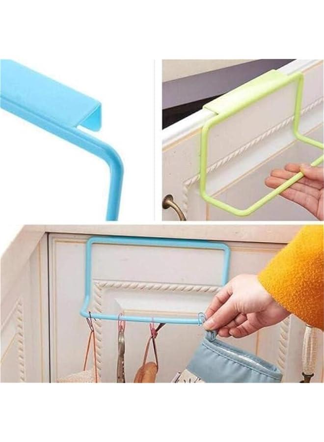 هوكور RCCO 2 Pcs Towel Rack, Door Tea Towel Rack Bar Hanging Holder Rail Organizer Bathroom Cabinet Cupboard Hanger Kitchen Accessories Shelf Rack - Image 2