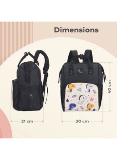 R for Rabbit Caramello Dino Diaper Bag For Mother Multipurpose Stylish Diaper Bag With 11 Pockets Water Resistant 3 Insulated Front Pockets (Beige)  - Image 5