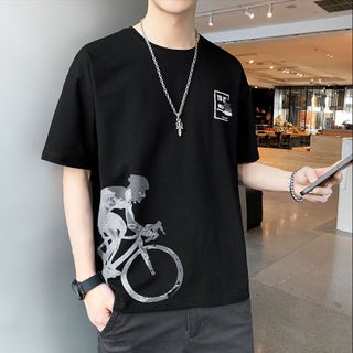 2024 Summer Mens Quick-Dry T-Shirt and Shorts Set Bicycle-Black-short sleeve - pzsku/Z57DFAC2C61621E893007Z/45/1746227943/d354986b-e1df-4b4d-a906-37eced35e1c4