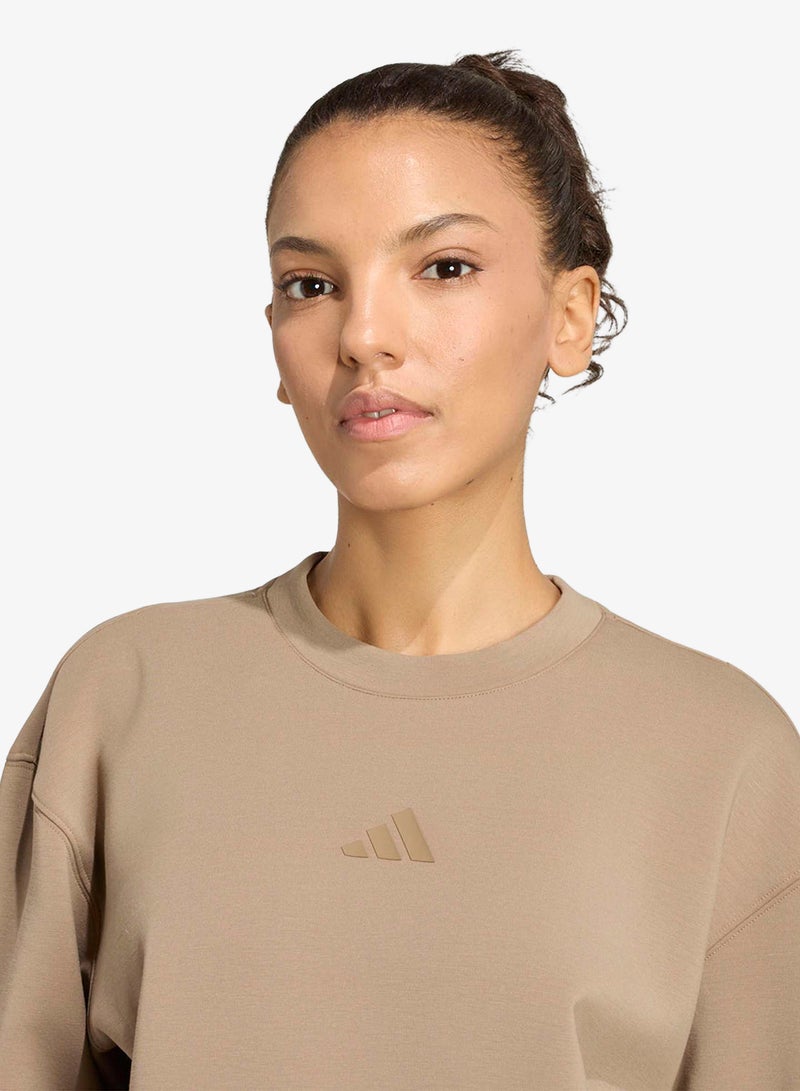 Adidas Designed-For-Training Knitted Sweatshirt - Image 4