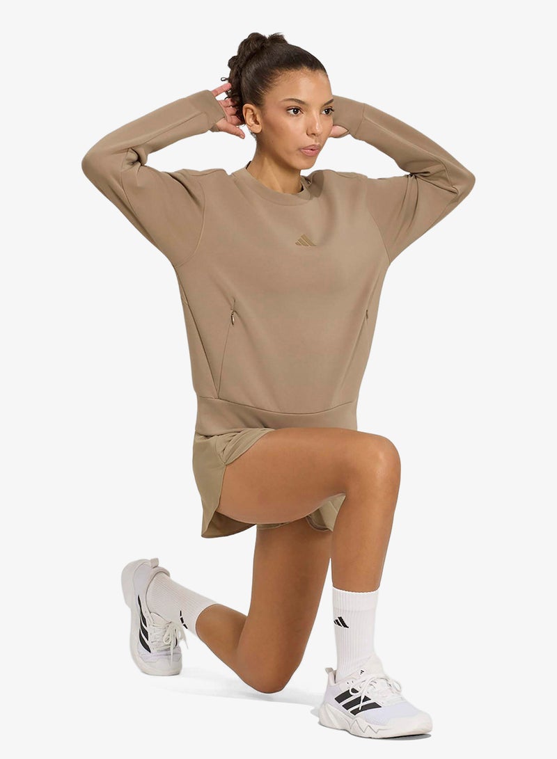 Adidas Designed-For-Training Knitted Sweatshirt - Image 3