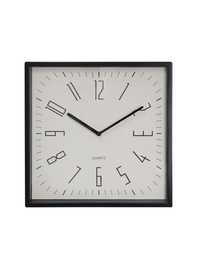 DANUBE HOME Lumet Wall Clock 40 x 4.5 x 40cm-Grey, Glass Plastic with Plastic and Glass, Wall Clock For Home Styling - Image 3