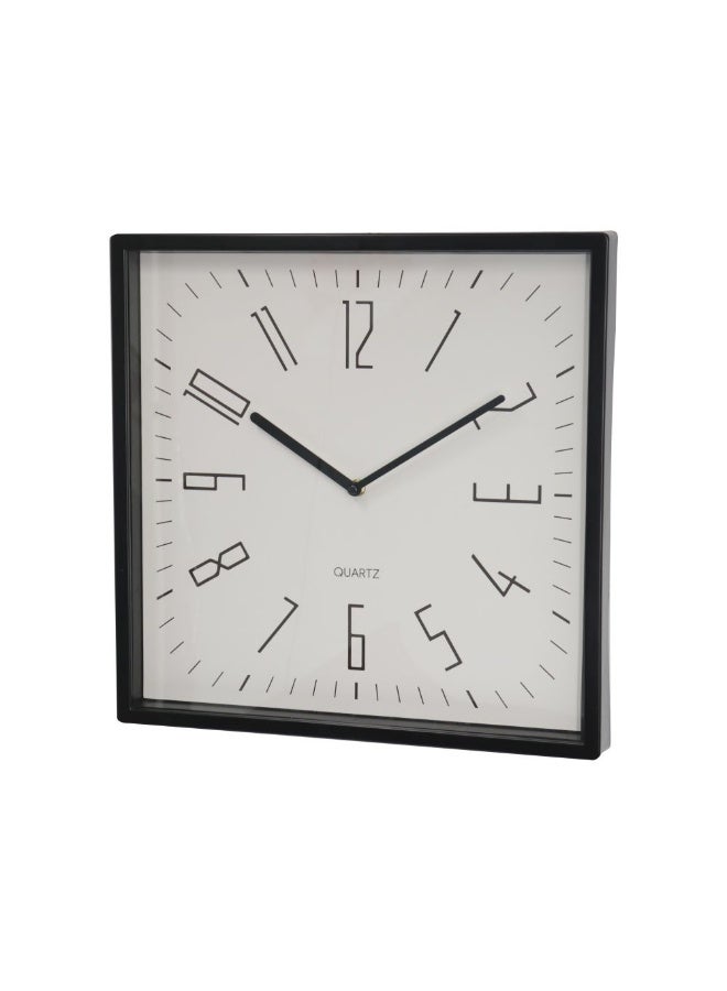 DANUBE HOME Lumet Wall Clock 40 x 4.5 x 40cm-Grey, Glass Plastic with Plastic and Glass, Wall Clock For Home Styling - Image 2